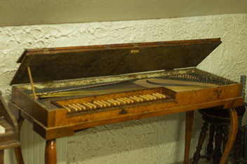 Clavichord süddeutsch ca. 1750/70, Totale Clavichord süddeutsch ca. 1750/70, Totale