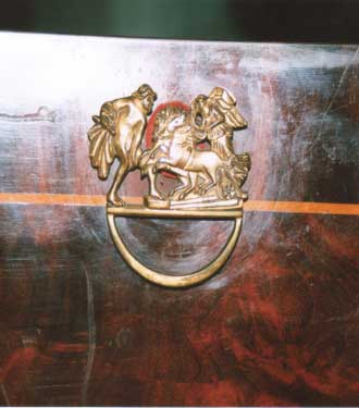 Hammerflügel Christian Erdmann Rancke - Deckelbeschlag Hammerflügel Christian Erdmann Rancke - Deckelbeschlag