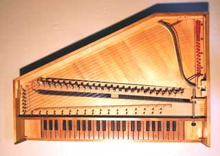 Tischspinett Maendler-Schramm, Aufricht/Grundriss Tischspinett Maendler-Schramm, Aufricht/Grundriss