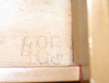 Kleinspinett Maendler-Schramm, Seriennummer Kleinspinett Maendler-Schramm, Seriennummer